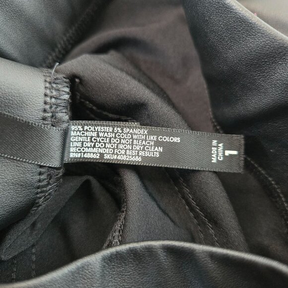 Torrid Bootcut Pants Sz XL Black Faux Leather Stretchy Pull On Flare Dress Pant - Picture 12 of 12